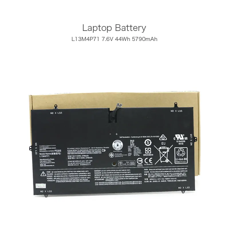 Аккумулятор для ноутбука Lenovo Yoga 3 Pro 5790 7 6 В 44Wh 73/131 мА/ч L13M4P71 2ICP3/1370-2 серия 4 ячейки |