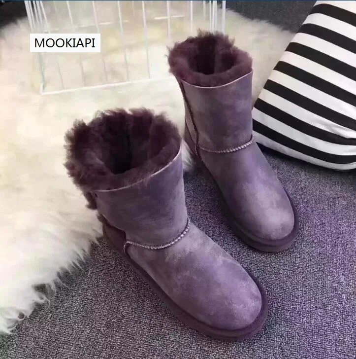 Самая удобная и теплая зимняя обувь 2019 натуральная овчина Высококачественная