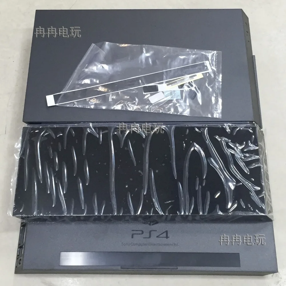

Full Housing Case For PS4 Console Black Color For PS4 1100 1000 Console Housing Case House Shell Have Logo
