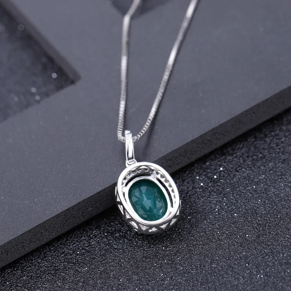 Женский Классический балет GEM'S Овальный натуральный зеленый агат камень