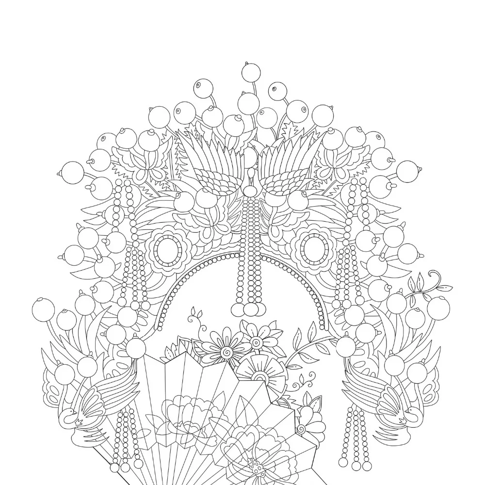 

96 Pages Floating Lace Adults Colouring Book Secret Garden Art Coloring Books Antistress Painting Drawing libros