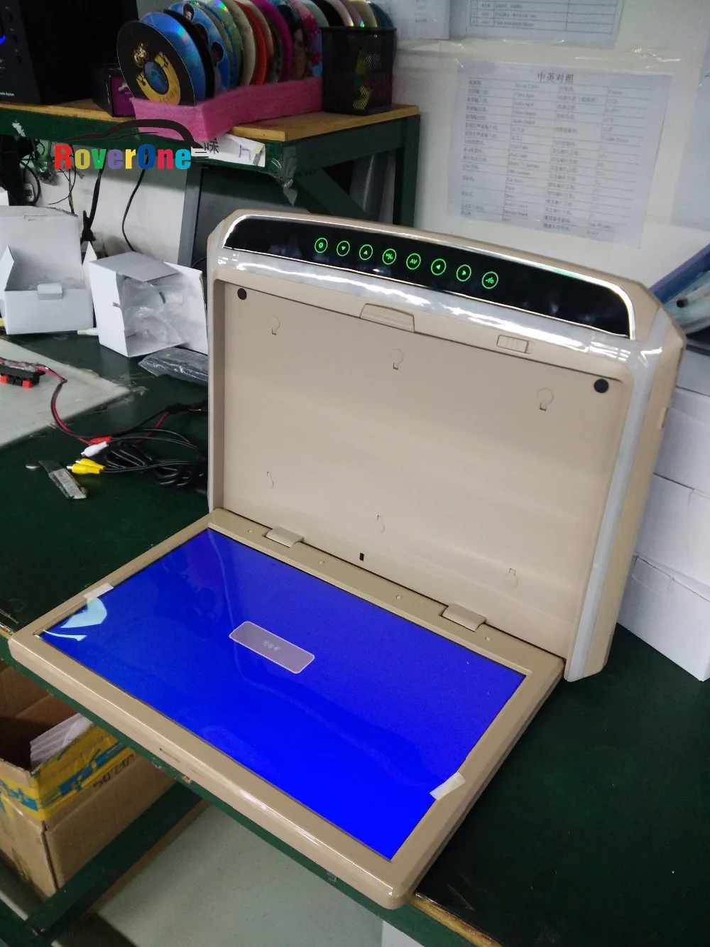 RoverOne 10 2 '񟝰*600 автомобильный кровельный цветной ЖК монитор откидной экран