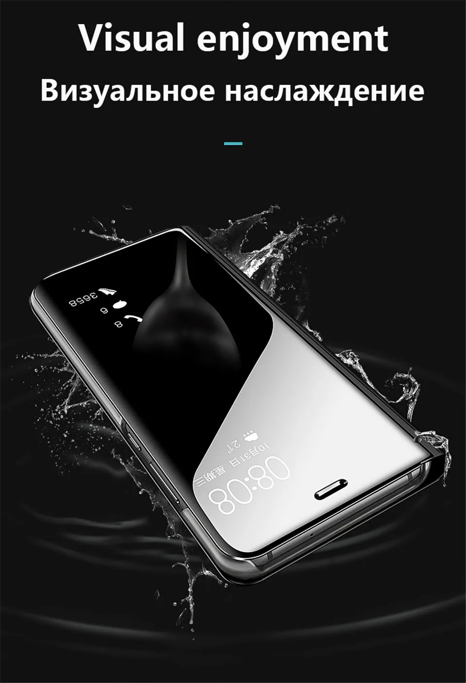 Чехол-книжка mi rror для Xiaomi mi 9 mi 8 SE mi 6 mi A1 A2 Lite, Прозрачный чехол для Red mi 4X5 6 6A Plus Note 7 6 5 Pro 4X, чехол