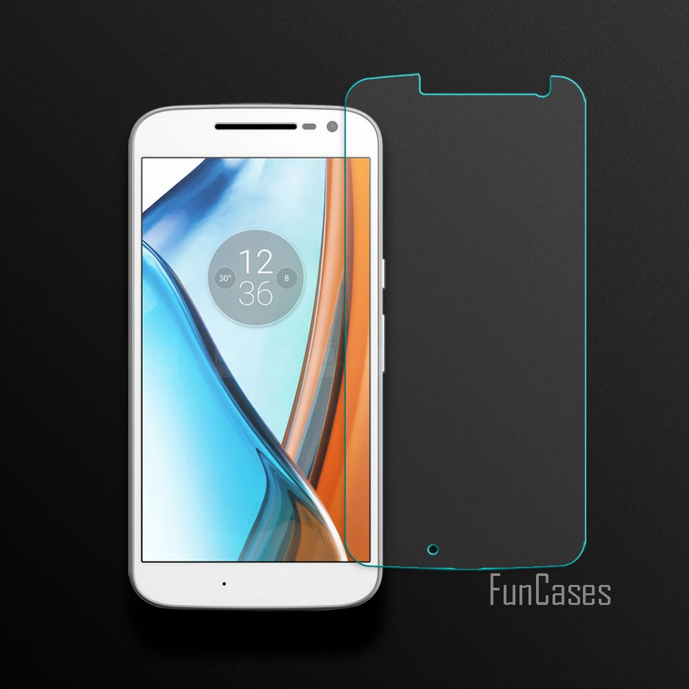 Экран протектор для Motorola Moto G4/G4 плюс закаленное Стекло + 2.5D изогнутый край