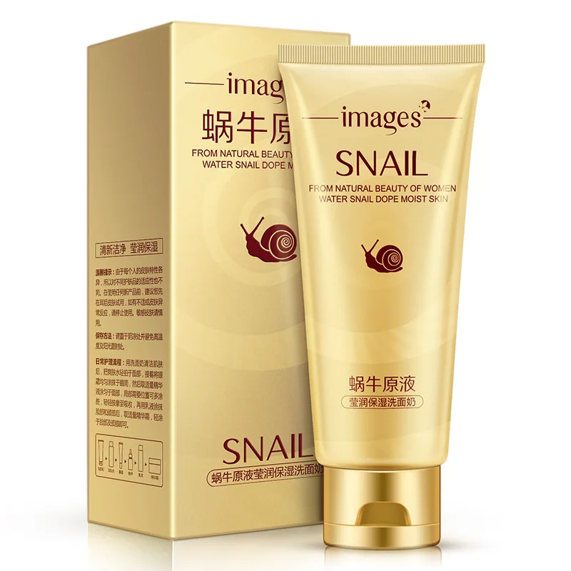 

IMAGES Snail Essence Cleansing Gel Deep Clean Shrink Pores Hydrating Whitening Moisturizing 100g