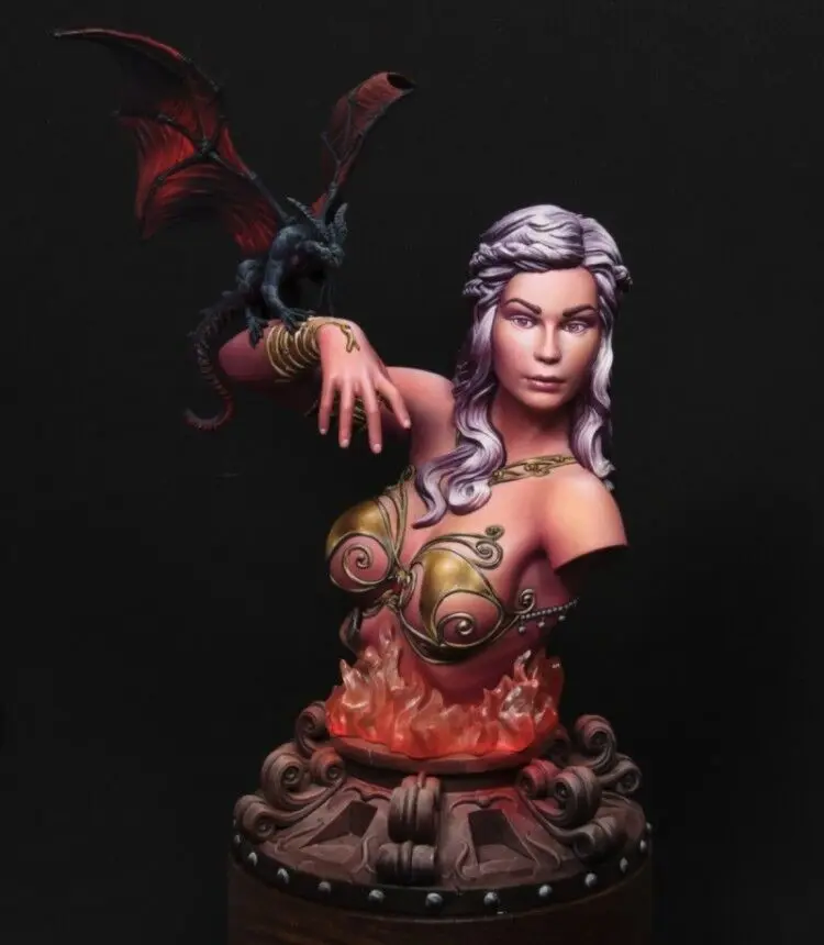 Разобранный Неокрашенный бюст 1/16 модельная фигурка из смолы Kit // BUST312 | Игрушки и