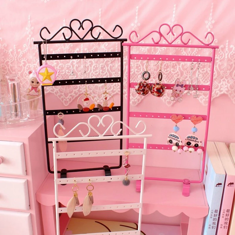 Luckyoverflow 48 отверстий серьги подставка держатель для ювелирных изделий стойка