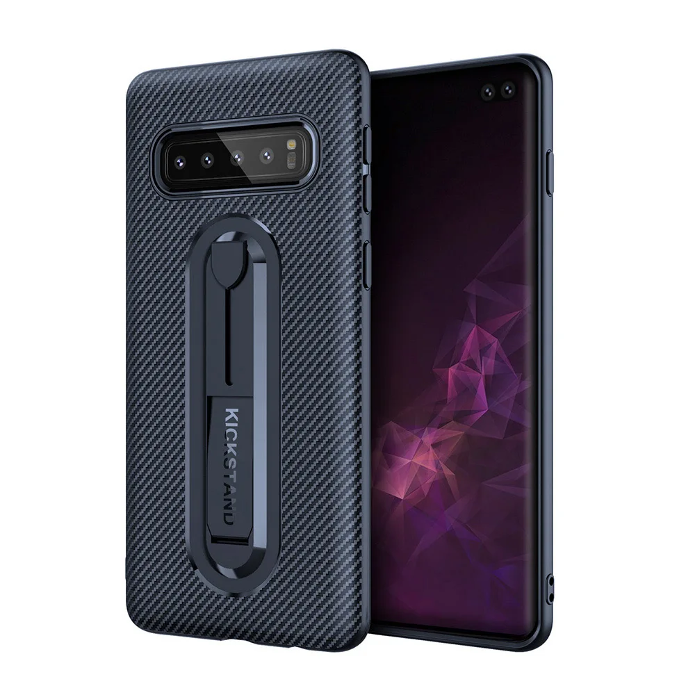Accnic углеродный волоконный кронштейн чехол для телефона samsung S10 S10E плюс с