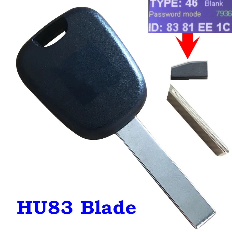 HU83 ID46 чип транспондер автомобильный брелок для Peugeot 206 207 307 Citroen C2 C3 C4 Picasso C5 C6 Berlingo