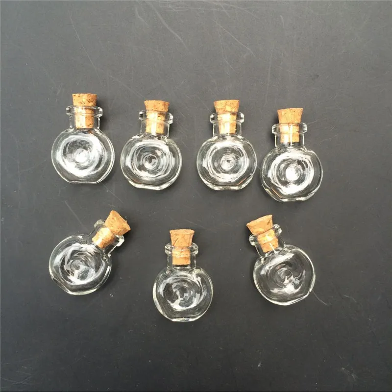 100 шт. маленькие стеклянные бутылки с пробками DIY мини банки для творчества