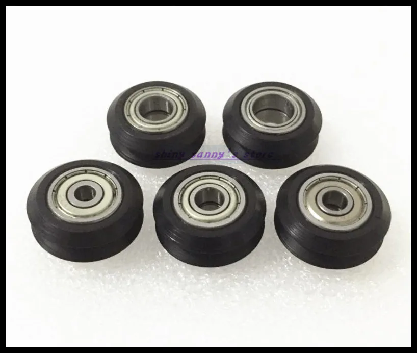 2 шт./лот BW25 5 мм вт V канавка открывающийся подшипник для 3d принтера нейлоновый