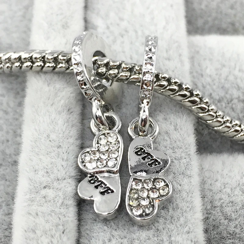Подвеска-Шарм Best Friends Forever Европейские Бусины подходят для браслетов и | Украшения