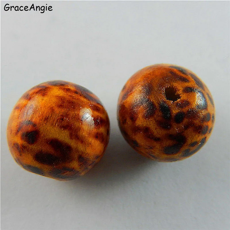 GraceAngie 20pcs Chinese Style Wooden Necklace Pendant Bracelet Charms Mixed Model Buddhism Beads Handmade Crafts|bracelet craft|beads craftbeads