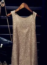 Cakucool женское летнее вязаное платье с блестками, облегающее, Vestido, сексуальное, с большим круглым вырезом, без рукавов, повседневное платье, шикарные вечерние Клубное длинное платье - Цвет: coffee short