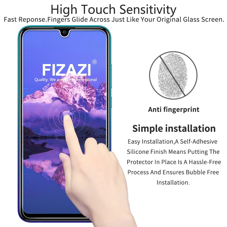 FIZAZI 2.5D Закаленное стекло для huawei P Smart 2019 9 H прозрачная защитная пленка против