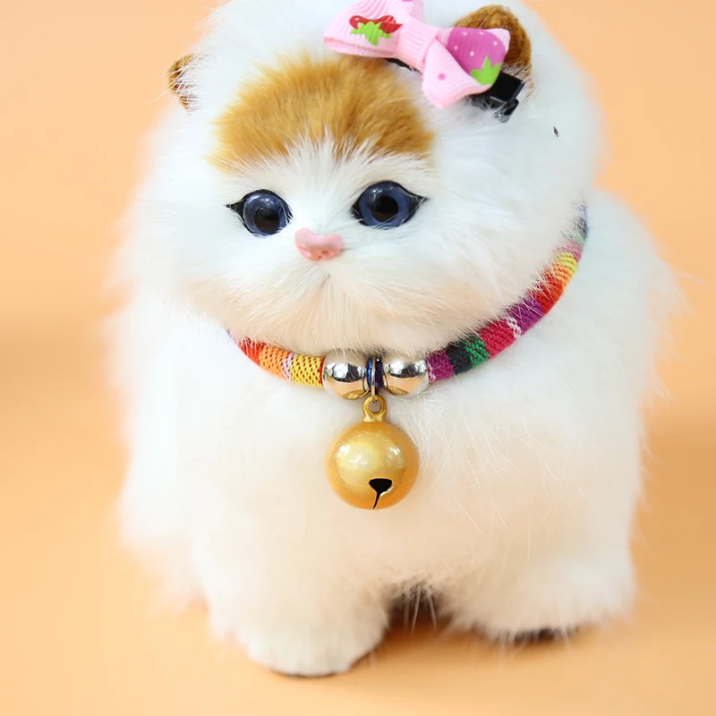 Ручной щенок собаки или кошки воротники колокольчиками цепи красоты ошейники