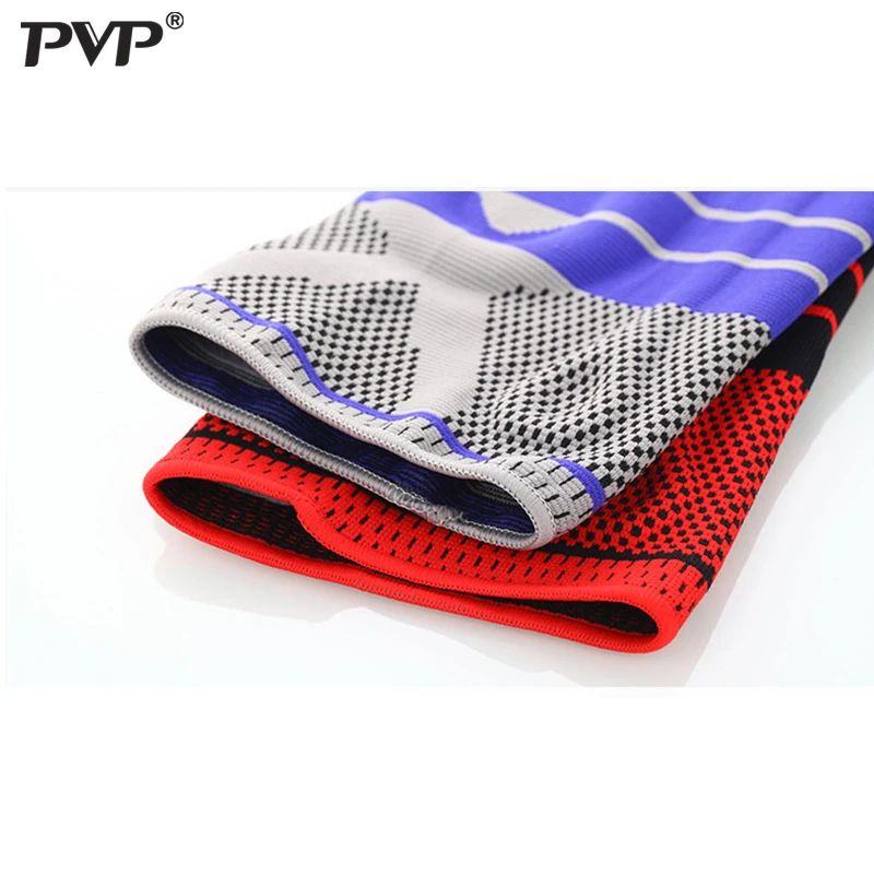 

PVP 1 pc Patella Protector Brace Silicone Spring Knee Pad Basketball Knitted Elastic Knee Support Bracket Kneecap Patella Kn