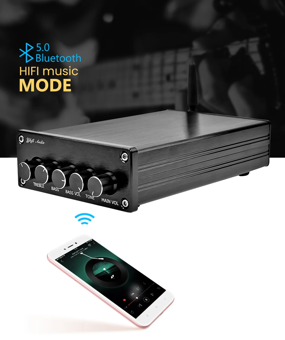 AIYIMA TPA3116 Bluetooth сабвуфер усилитель 2,1 HIFI Bluetooth 5,0 Цифровые усилители мощности 50 Вт* 2+ 100 Вт домашний звуковой кинотеатр