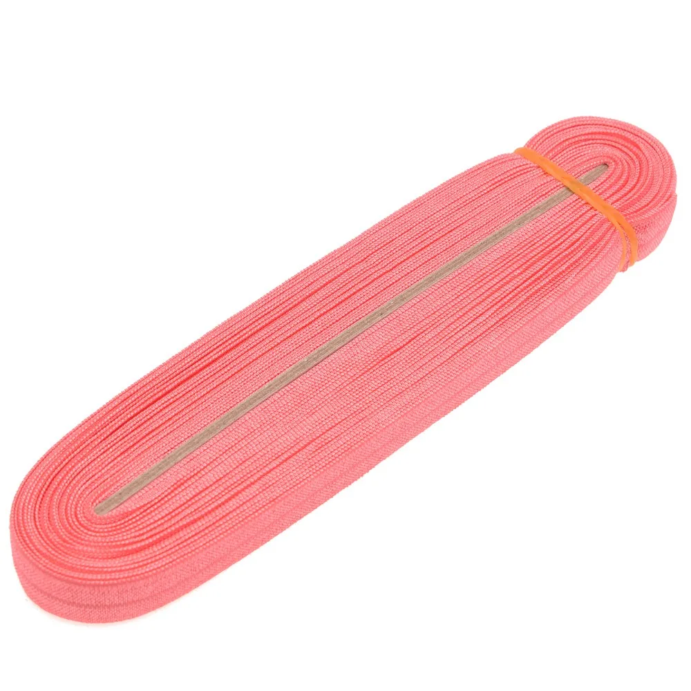 Watermelon Red 10 ярдов/рулон 5/" см Твердые складывающиеся Эластичные аксессуары для волос резинка для волос повязка на голову DIY головной убор - Цвет: Watermelon Red