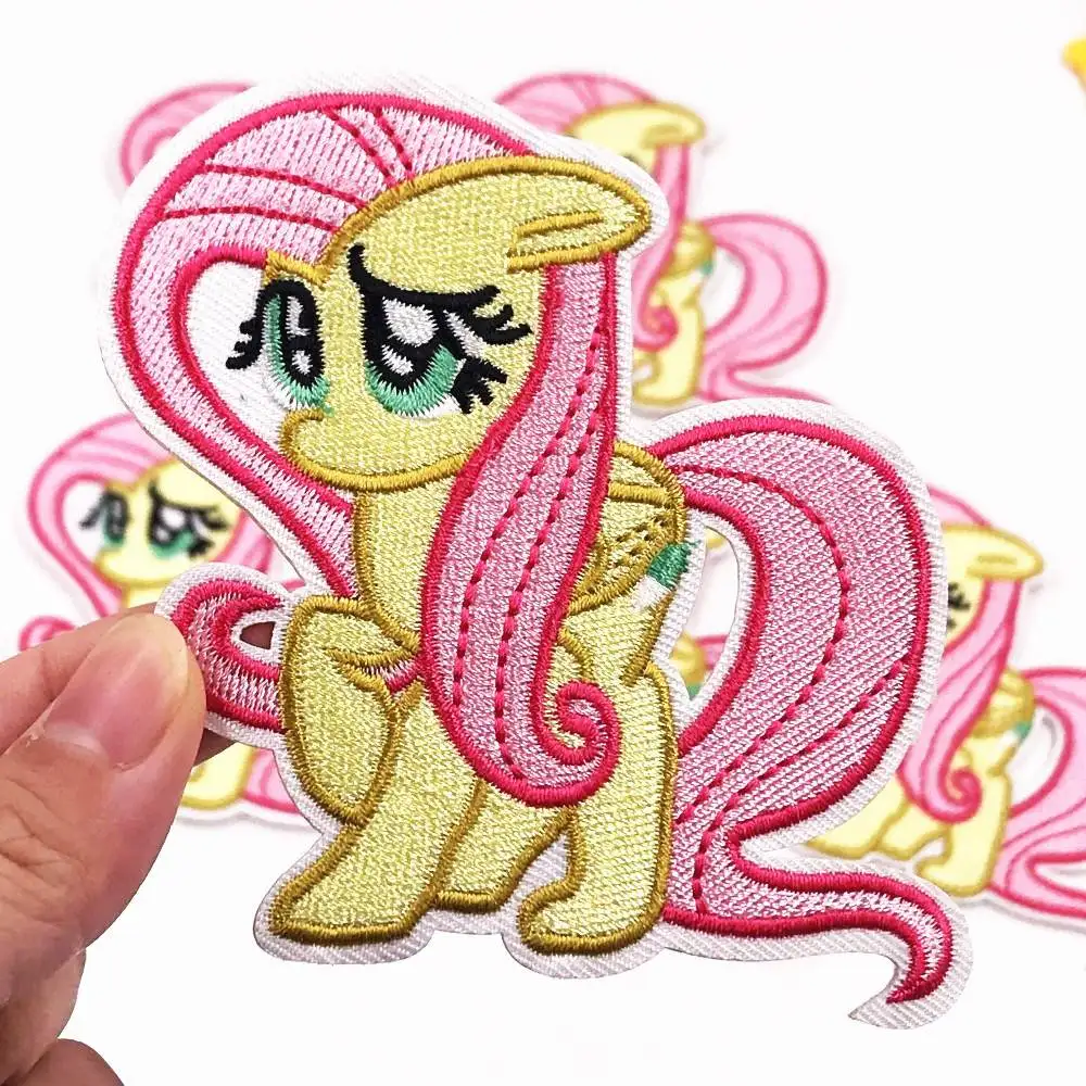 2 шт My Little Horse нашивки в форме единорога для одежды пришить или гладить на одежда