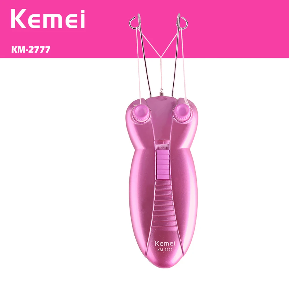 Kemei 2777 электрический эпилятор для лица хлопковая нить волос леди Defeatherer хлопок |