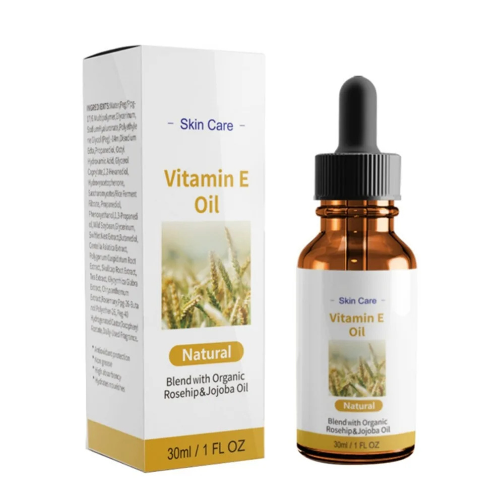 Facial Vitamin E Oil Moisturizing Firming Face Skin Smooth Fine Lines Brighten Color Essential | Красота и здоровье