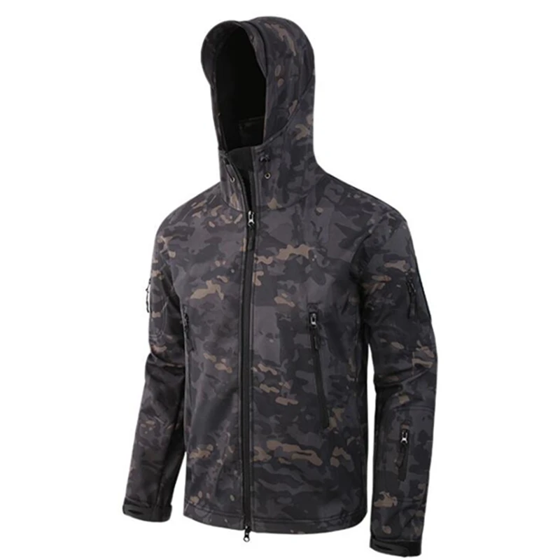

2020 Brand Clothing Autumn Men's Military Camouflage Fleece Jacket Army Tactical Multicam Male Windbreakers