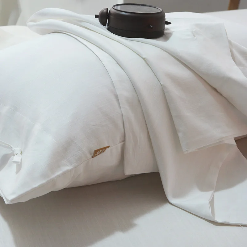 4 шт. чистый белый пододеяльник Комплект постельного белья домашний декор