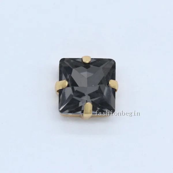 black diamond 50p 8 мм цвет квадратный шитье на стекле Стразы Камень Аппликация Костюм Платье Кристалл коготь стразы Драгоценности золотое украшение ремесло драгоценные камни - Цвет: black diamond