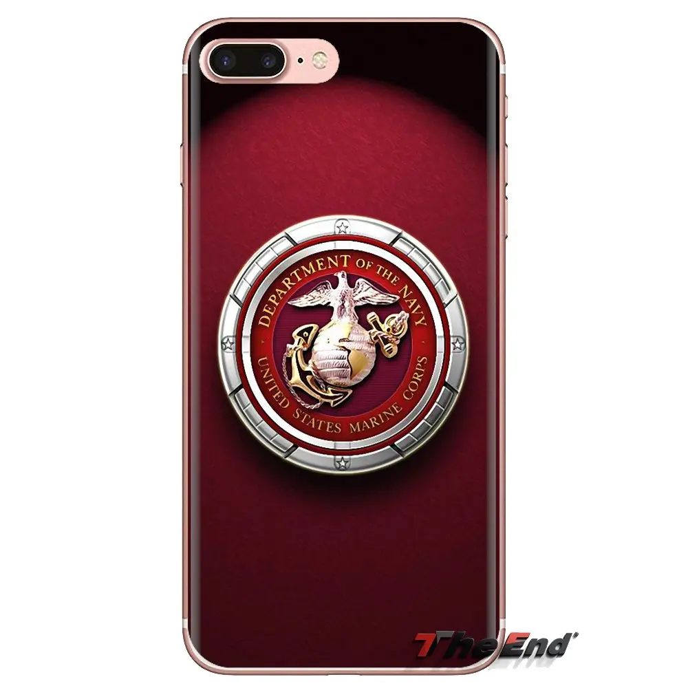 Прозрачный чехол из ТПУ Eagle US USMC Marines Veteran для Samsung Galaxy J1 J2 J3 J4 J5 J6 J7 J8 Plus 2018 Prime 2015 2016