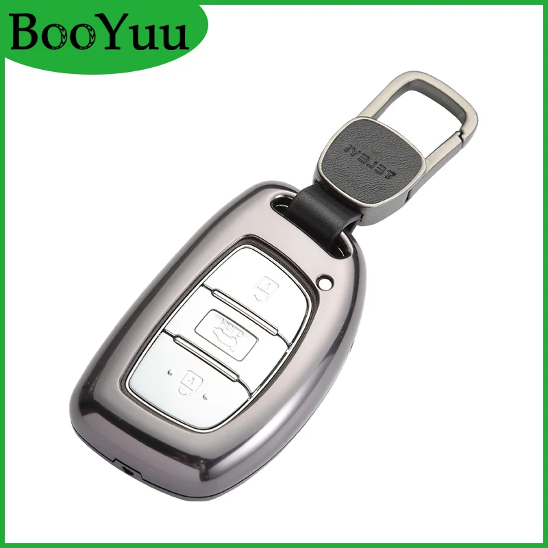 Чехол для ключа автомобиля Booyuu 3 4 кнопки Hyundai ix25 ix35 i20 i30 i40 hb20 Santa Fe Crete Solaris Elantra Verna