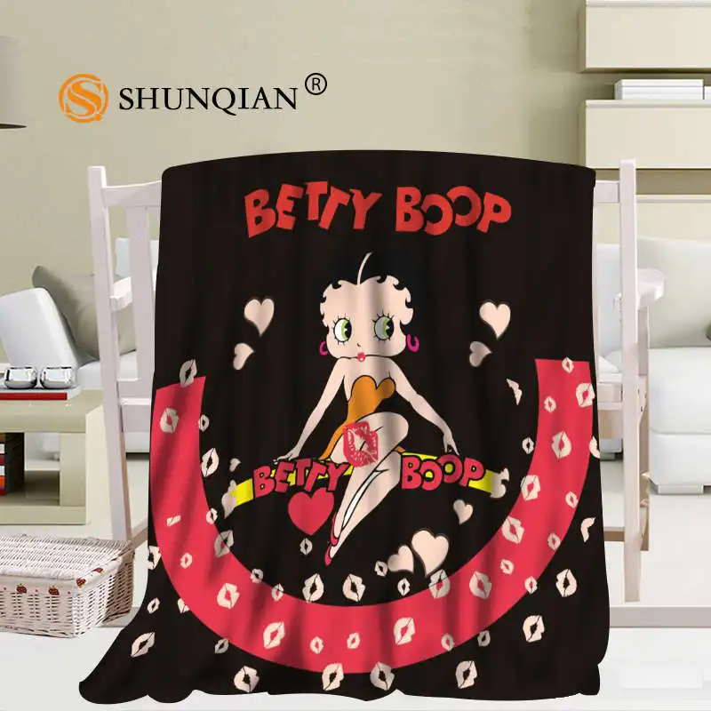 Милое одеяло Betty Boop 02, мягкое одеяло для дивана и кровати, детское теплое одеяло для взрослых, 56x80Inch50X60Inch40X50Inch - Цвет: 9