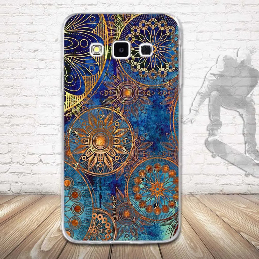 Чехол для Samsung Galaxy A3 2015 мягкий силиконовый чехол из ТПУ с цветочным 3D рисунком A300 SM