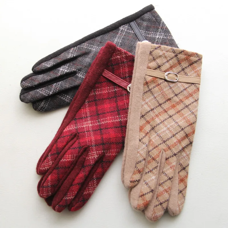 2019 новый осенне-зимний классический британский стиль плед кожаная пряжка теплые