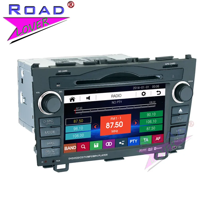 Topnavi WinCE 6.0 двойной DIN 7 дюймовый автомобильный мультимедийный DVD плеер для Honda CRV 2006