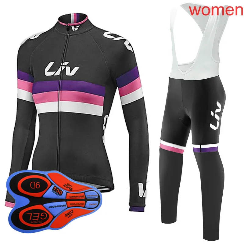 jersey bib pants 19 Ropa Ciclismo Mujer, комплект из Джерси для велоспорта,, женская одежда для горного велосипеда, одежда с длинным рукавом, дышащая, для горного велосипеда, спортивная одежда Y032602 - Цвет: jersey bib pants 19