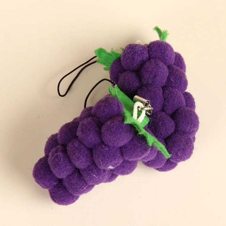 8 см Мини Симпатичные фрукты мягкие Подвески свадебный Декор подарок ключ Шарм