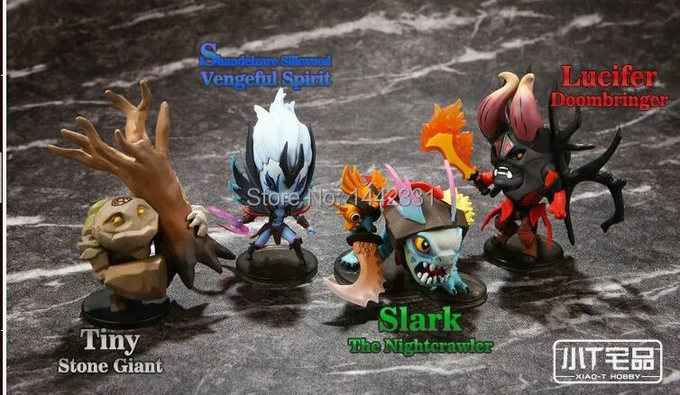 Фигурки Dota 2 Slark фигурки из ПВХ 4 шт./лот/набор 10 см Lucifer Vengeful спирт | Игрушки и хобби