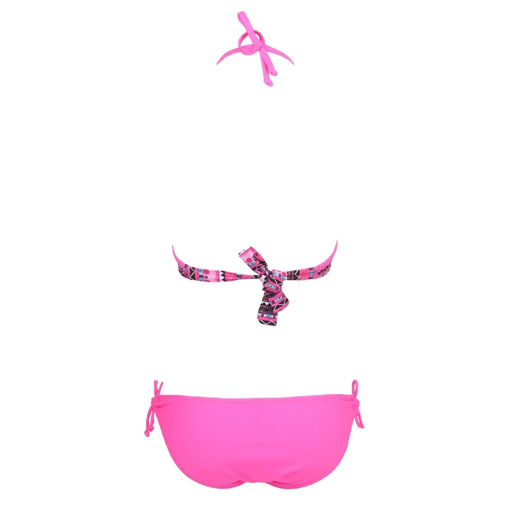 2019 г. женские разноцветные купальники пуш-ап с рюшами в богемном стиле | Женская