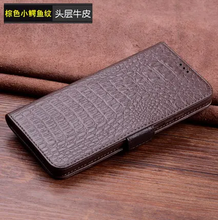 Brown 3 Деловой кошелек чехол для телефона из натуральной кожи для телефона Xiaomi Redmi Note 8 Pro/Redmi Note 8 флип-кошелек чехол держатель для карт Funda - Цвет: Brown 3