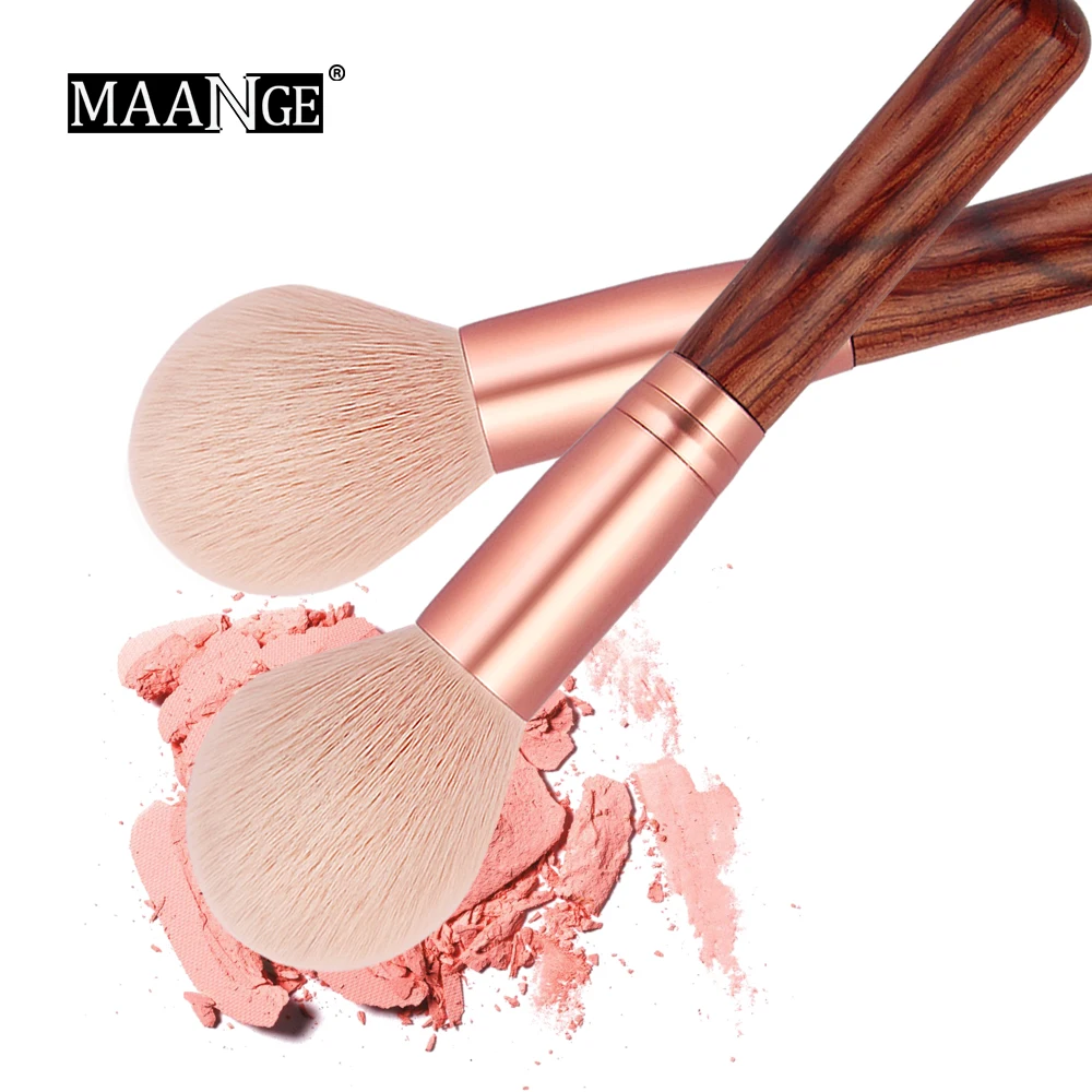 Горячая MAANGE 1 шт. Румяна для лица Кисть макияжа пудра Контур большой свободный