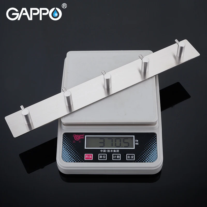 

GAPPO Robe Hooks 5 clothes hook stainless steel Hooks Wall mount Tower Holder Bathroom Towel Hanger