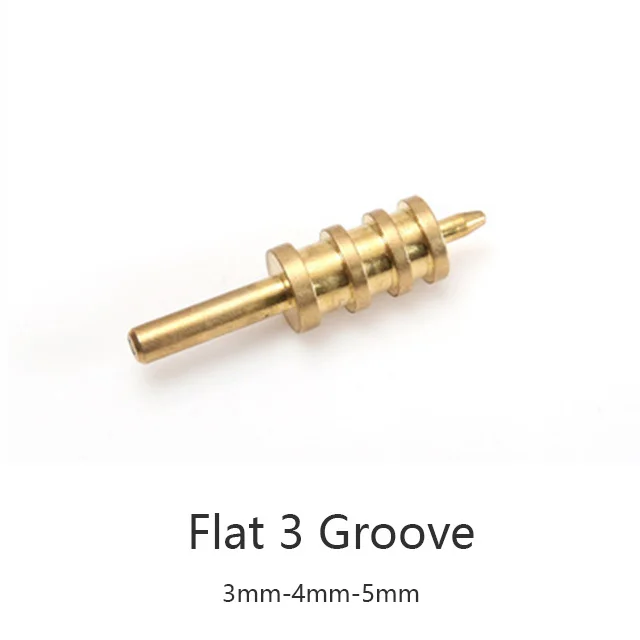 flat 3 groove Кожа Чистая латунь паяльник наконечник для сжигания края украшения ручной работы кожа пирография инструменты комплект электрический - Цвет: flat 3 groove
