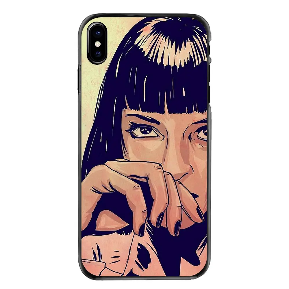 Mia wallace Pulp Fiction art Poster Accessories Skin Case For Samsung Galaxy Note 2 3 4 5 S2 S3 S4 S5 MINI S6 S7 edge S9 S8 Plus |