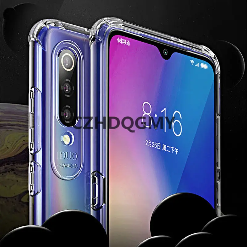 Противоударный чехол для Xiaomi 8 8SE A2 Lite Redmi Note 6 7 Pro 6X мягкий прозрачный ТПУ с