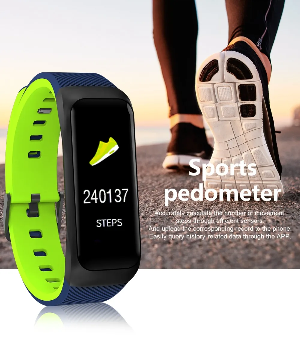 B02 умный Спортивный Браслет Водонепроницаемый мониторинг сердечного ритма