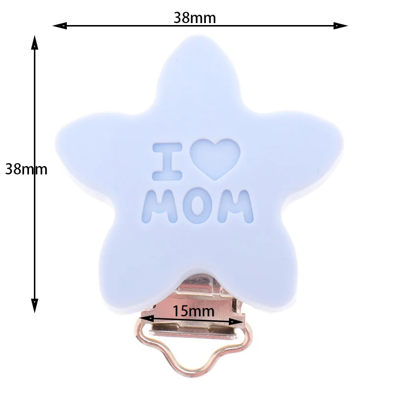 10 шт. силиконовые зажимы для I Love MOM BPA Free Детские Прорезыватели зубов ювелирные