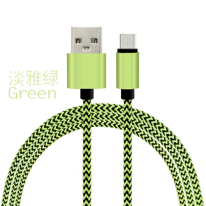 Кабель Micro usb плетеный из пеньковой веревки для передачи данных Samsung Huawei Nokia HTC Xiaomi