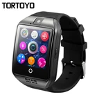 Смарт-часы TORTOYO Q18, телефон с сенсорным экраном, поддержка музыкальной камеры, Bluetooth, TFSIM карта, спортивные часы martwatch для IOS Android PK GT08 U8