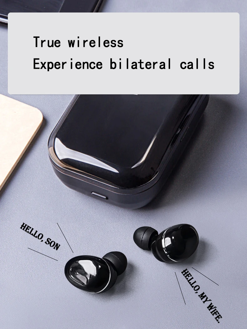 I17 Bluetooth 5,0 наушники с шумоподавлением IPX6 водонепроницаемые спортивные настоящие беспроводные наушники 10 м подключенные стерео наушники